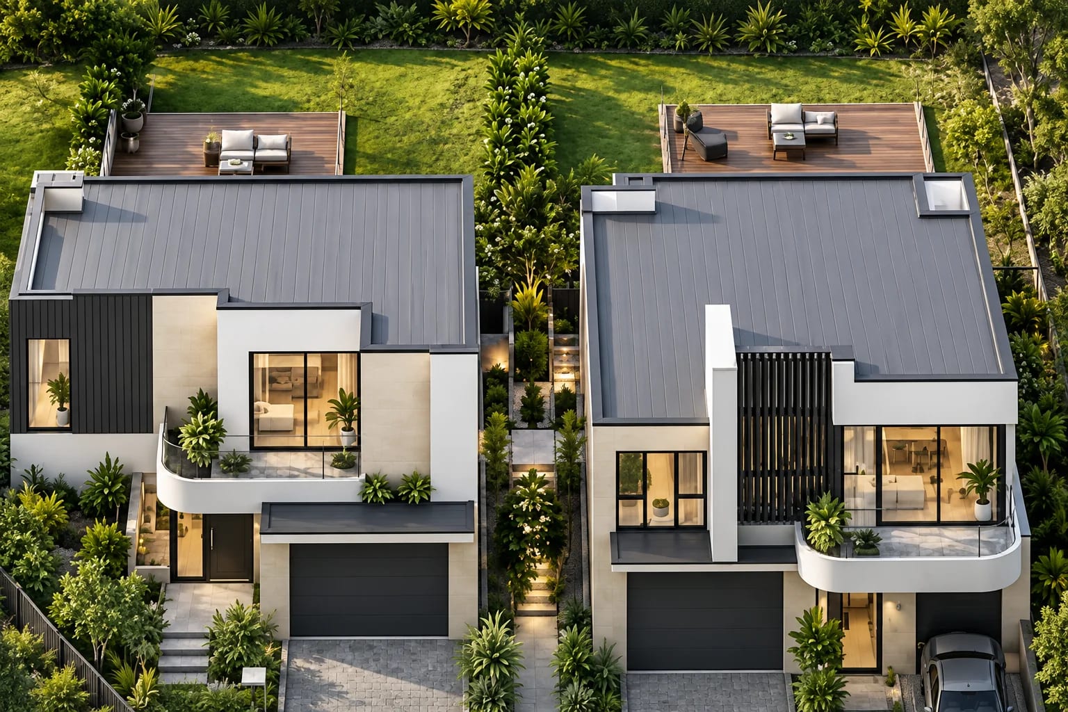 Two modern townhouses at 20 Ploughman Road, Howrah Tasmania